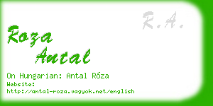 roza antal business card